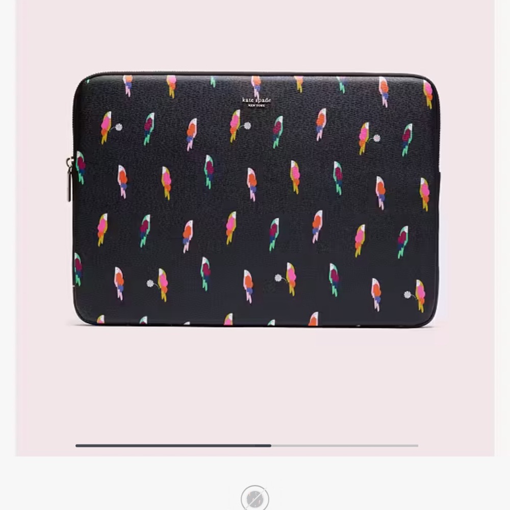 Sylvia Flock Party Universal Laptop Sleeve NWT